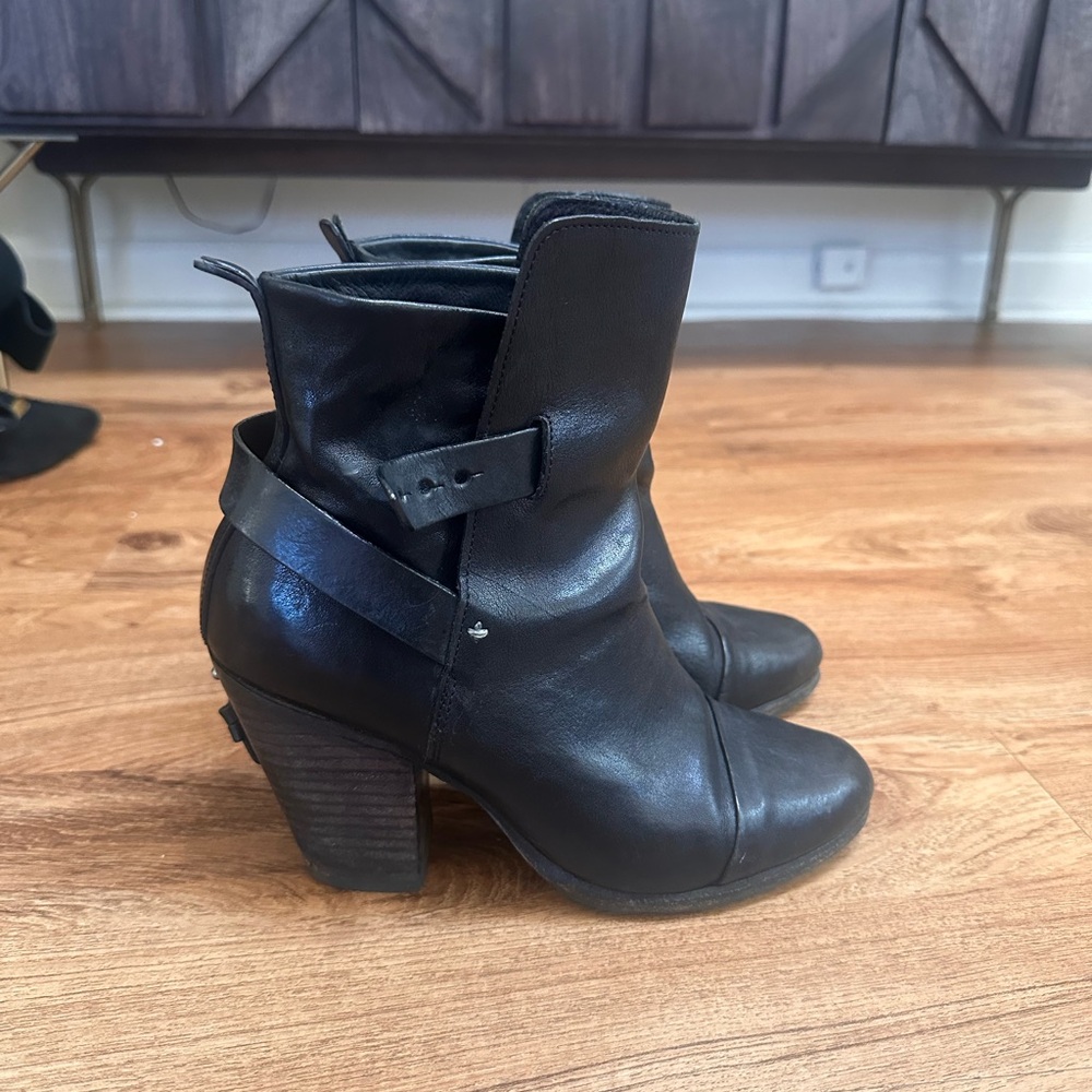 Rag & Bone Harrow Kinsey Boot 7.5 38 Black